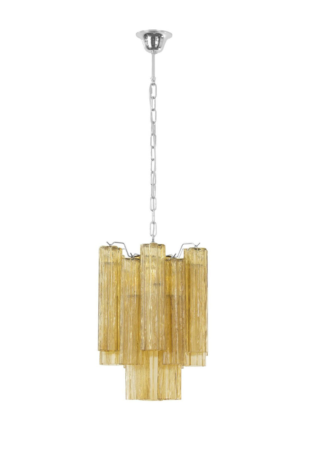Italian Smoked Murano Glass Pendant Light