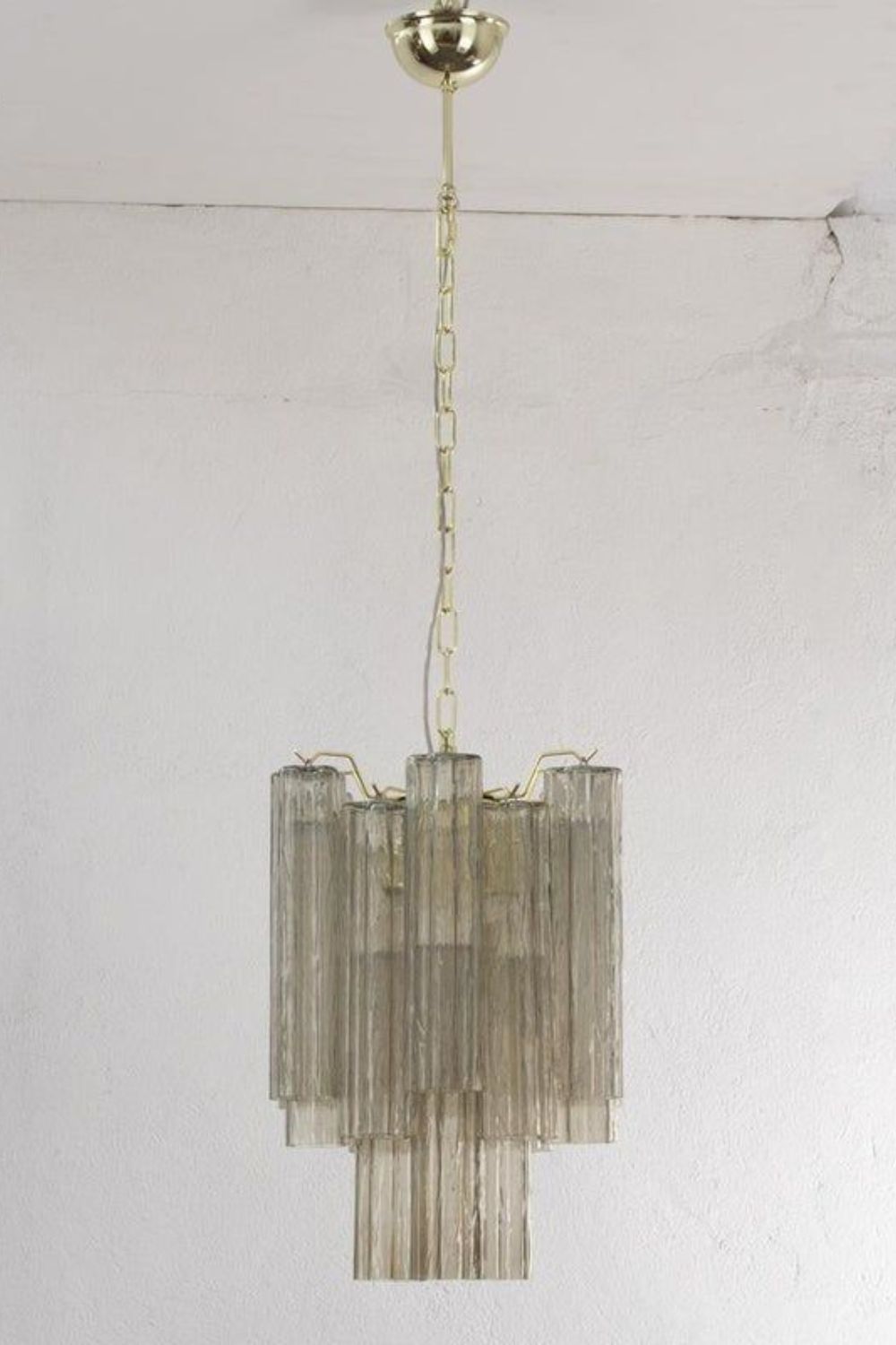 Italian glass suspension lamp, 1990