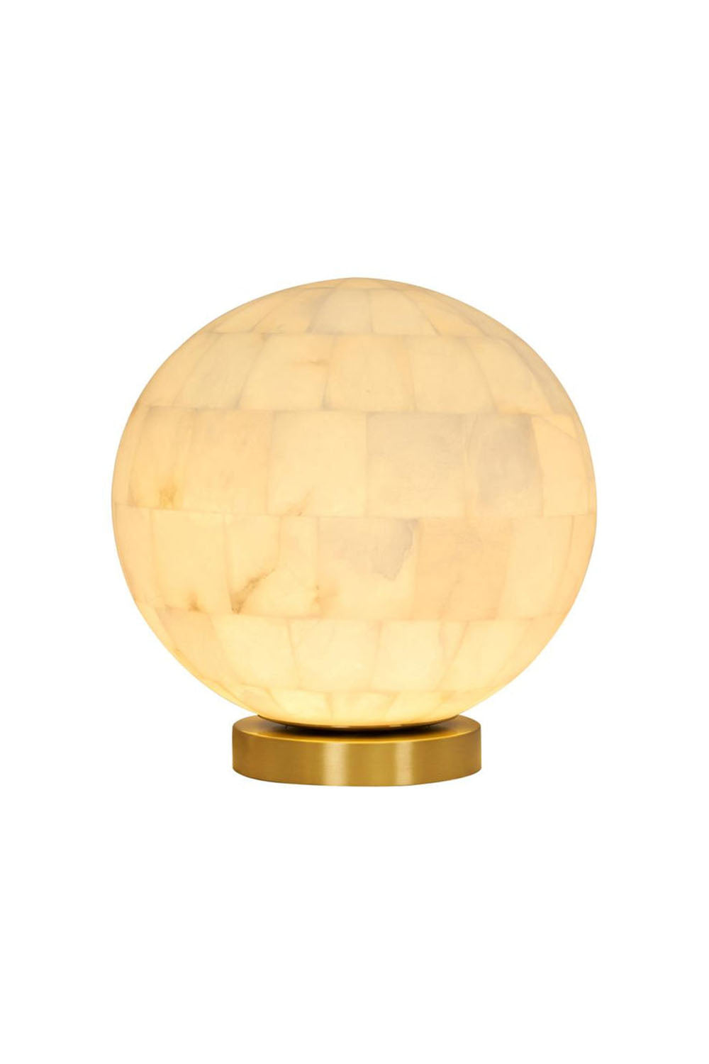 Alabaster Ball Table Lamp