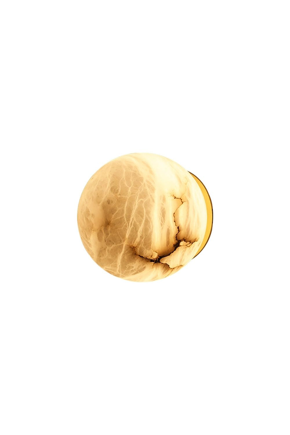 Snow-Vein Stone Globe Wall Lamp