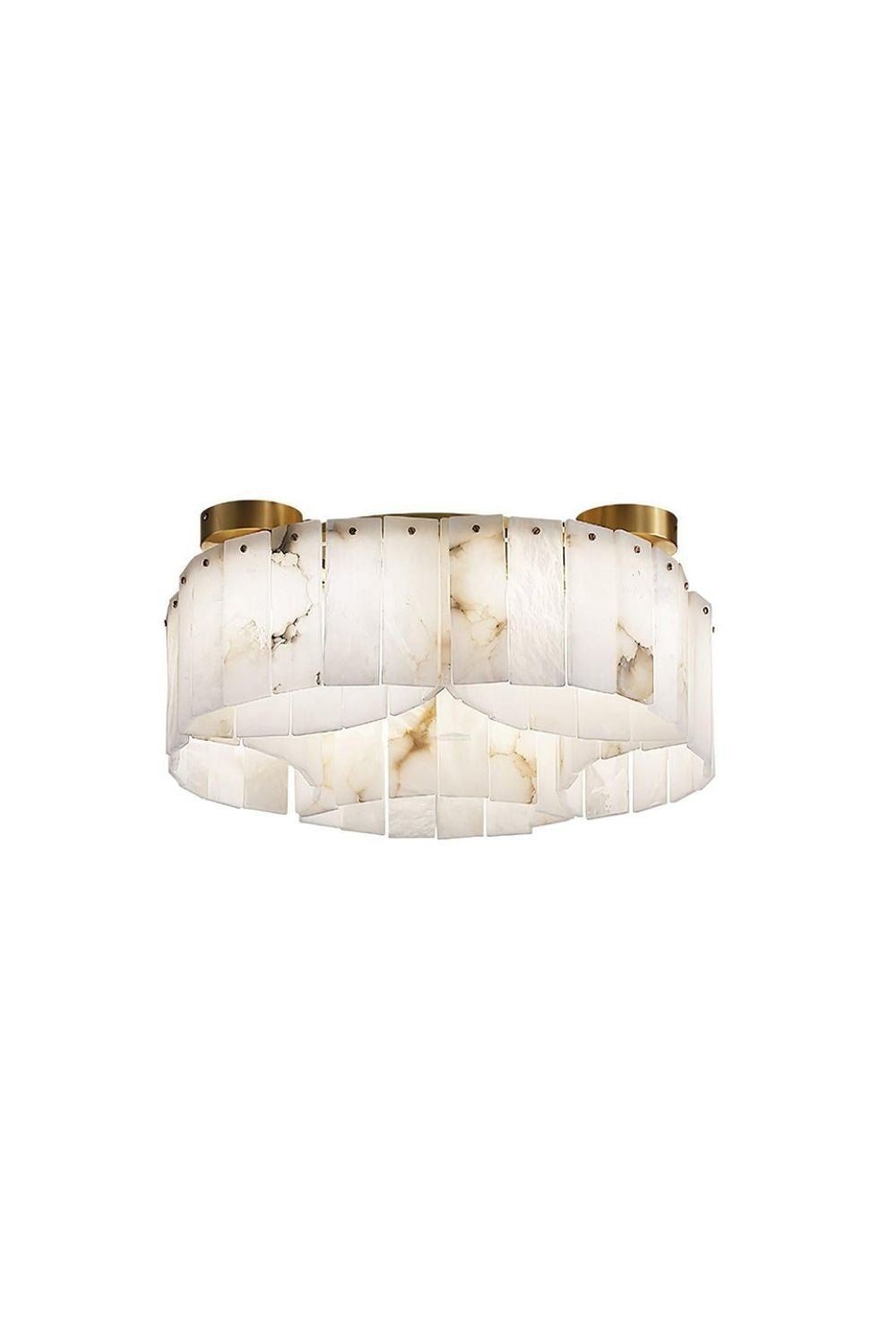 Alabaster Modern Brass Ceiling Lamp
