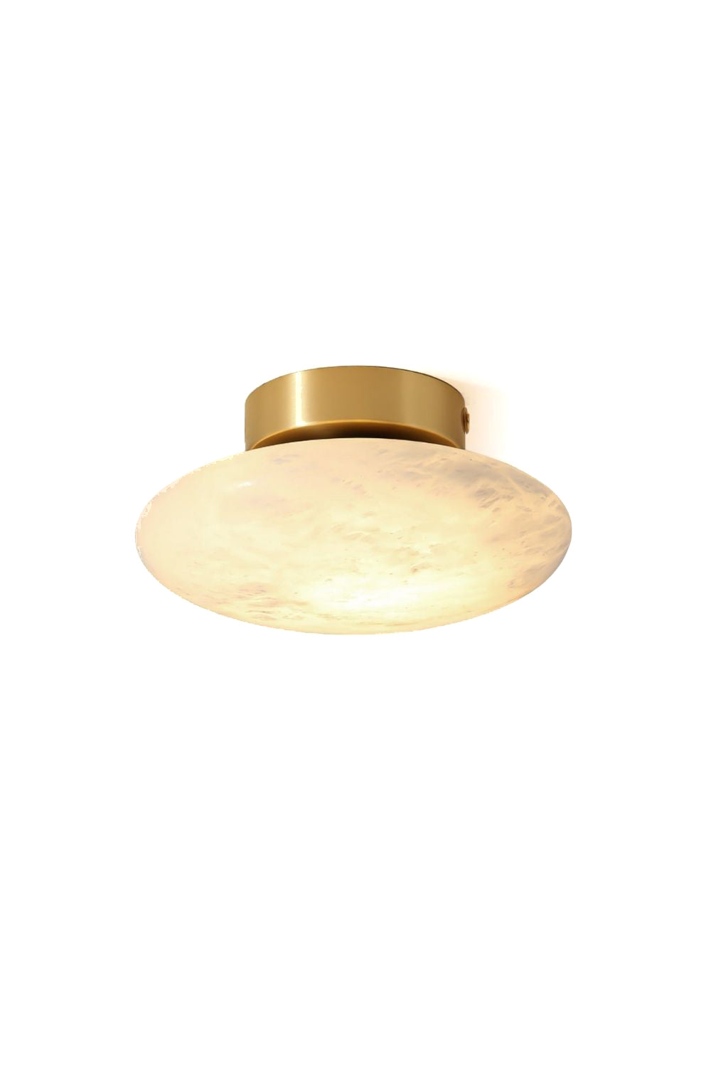Alabaster Oval Ceiling Lamp