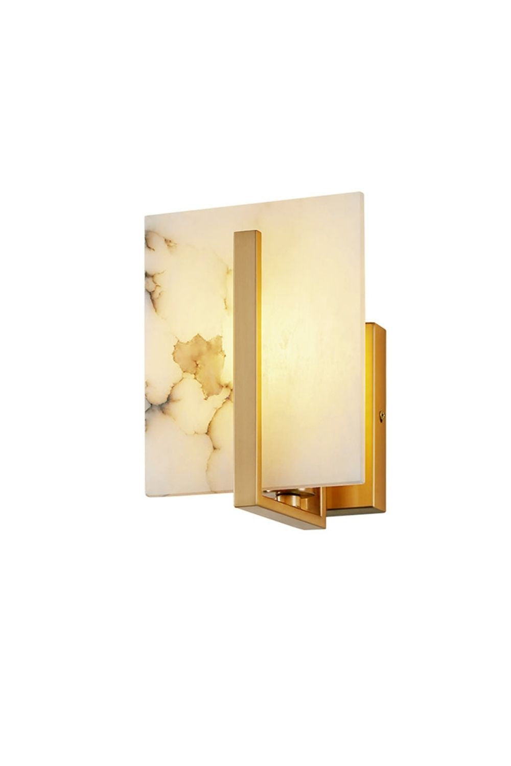Alabaster Square Wall Sconce