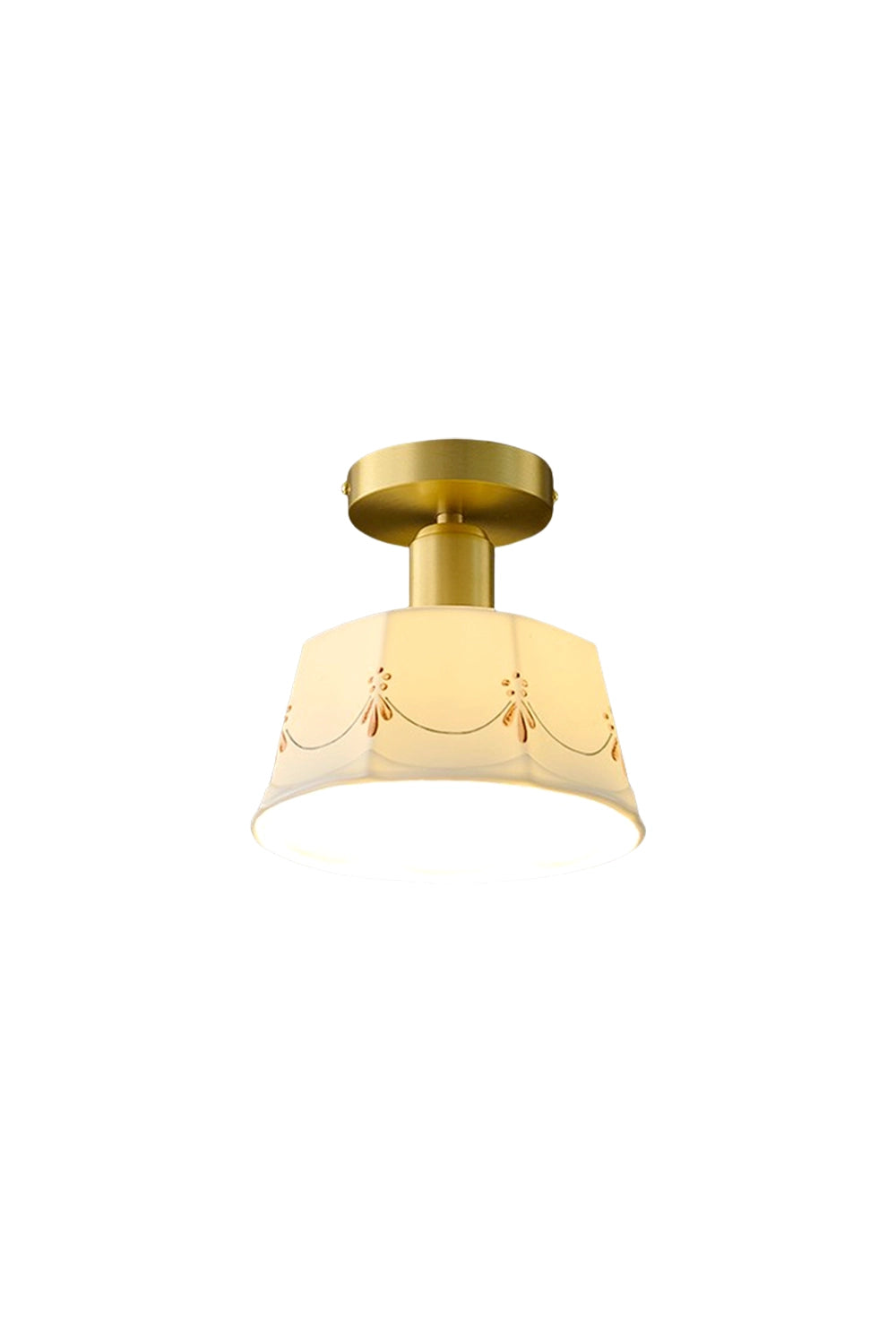 Ceramic Printed Ceiling Light