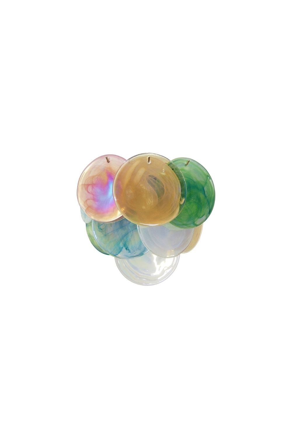 Colorful Murano Glass Discs Wall Lamp