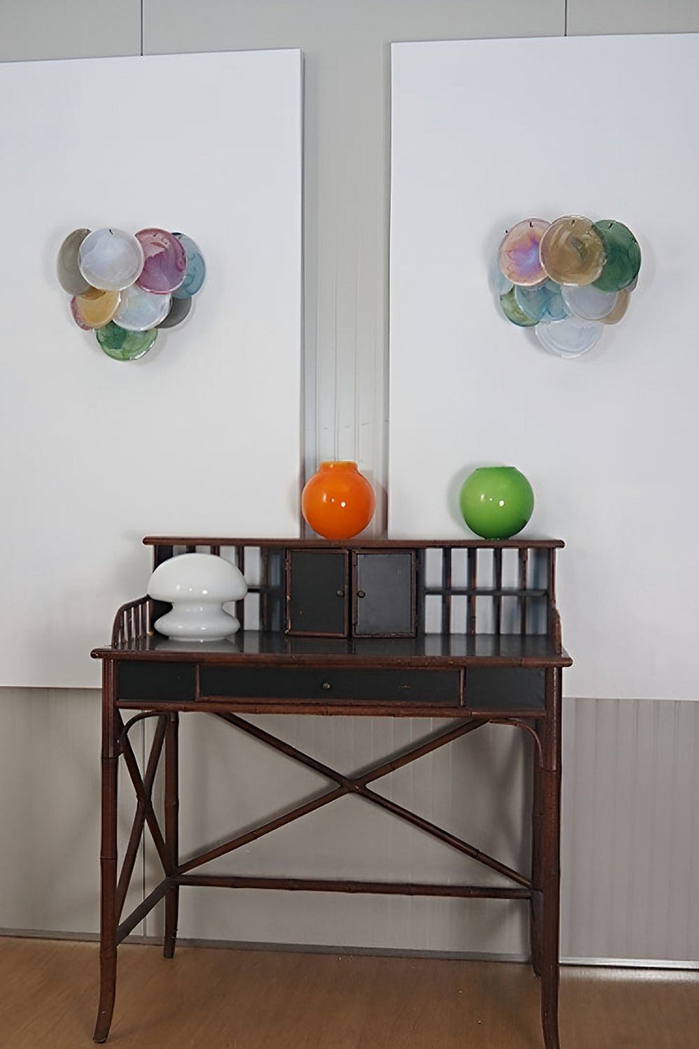 Colorful Murano Glass Discs Wall Lamp