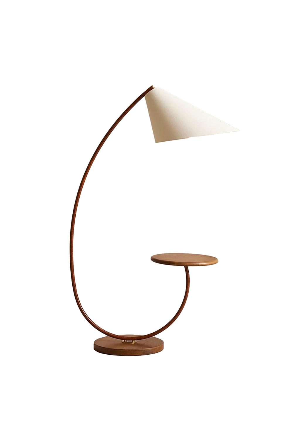 Curved Shelf Floor Lamp