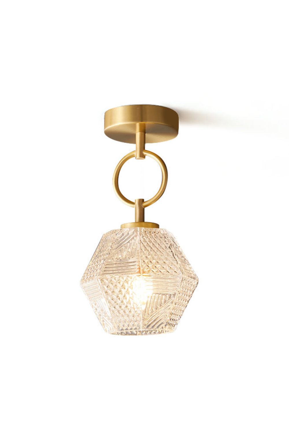 Diamond Cut Art Deco Ceiling Light - SamuLighting