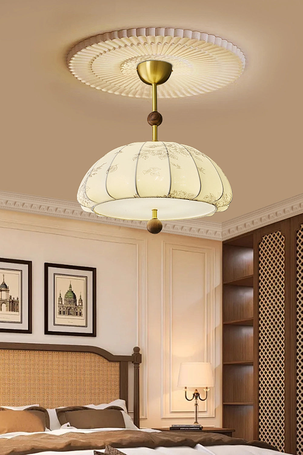 Fabric Trigg Pendant Lamp