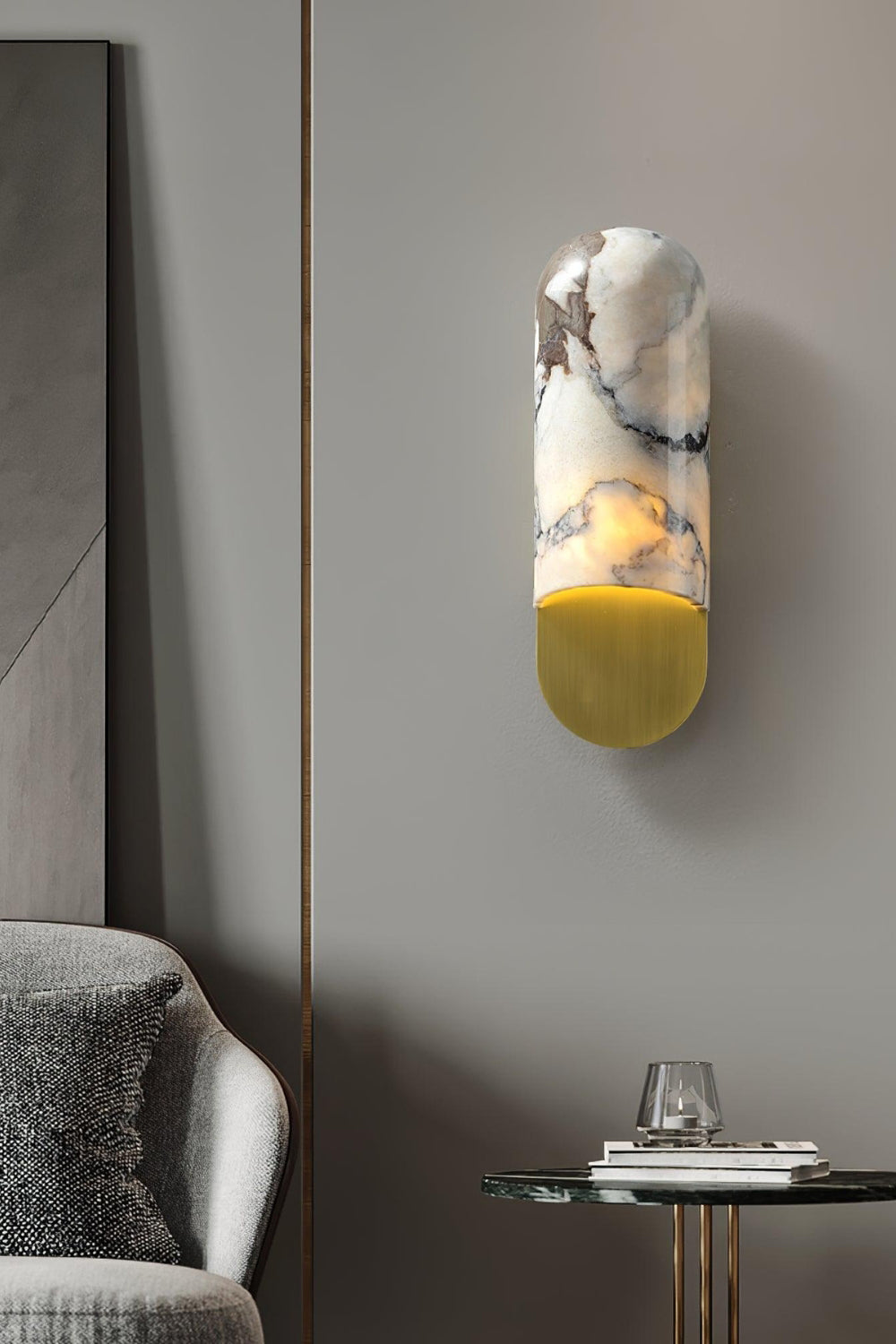 Marble Hl Wall Sconce