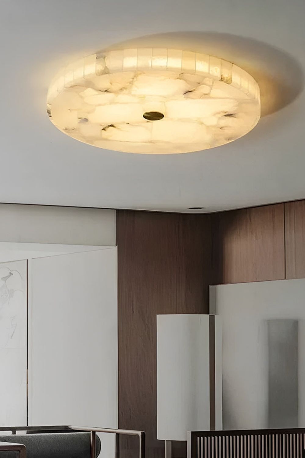 Luminous Alabaster Ceiling Light
