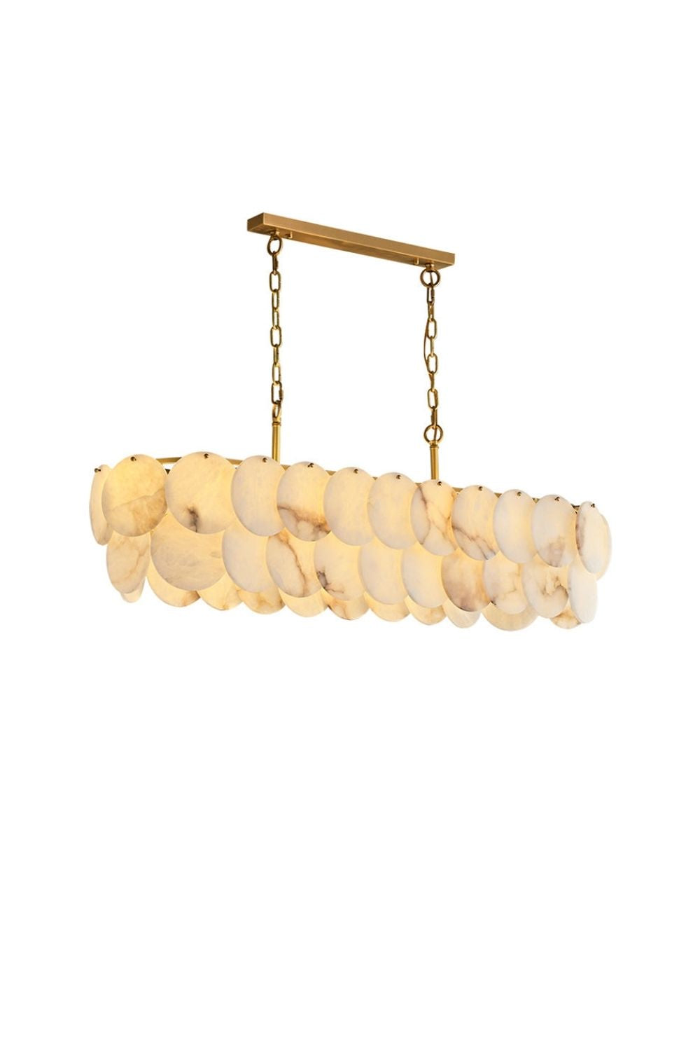 Modern Luxury Round Alabaste Chandelier