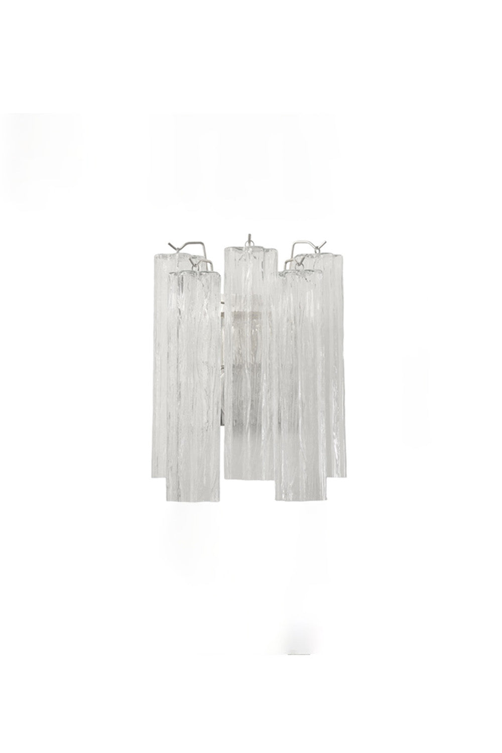 Murano glass crystal wall lamp made in Italy