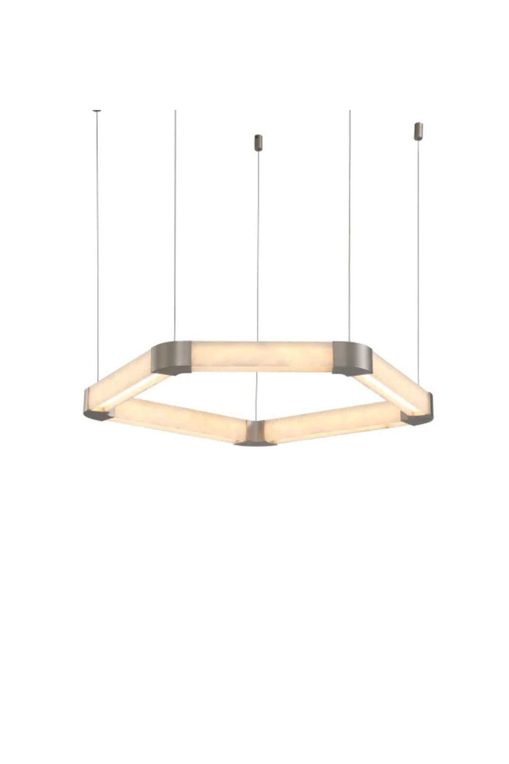 Ola Single Alabaster Ring Chandelier