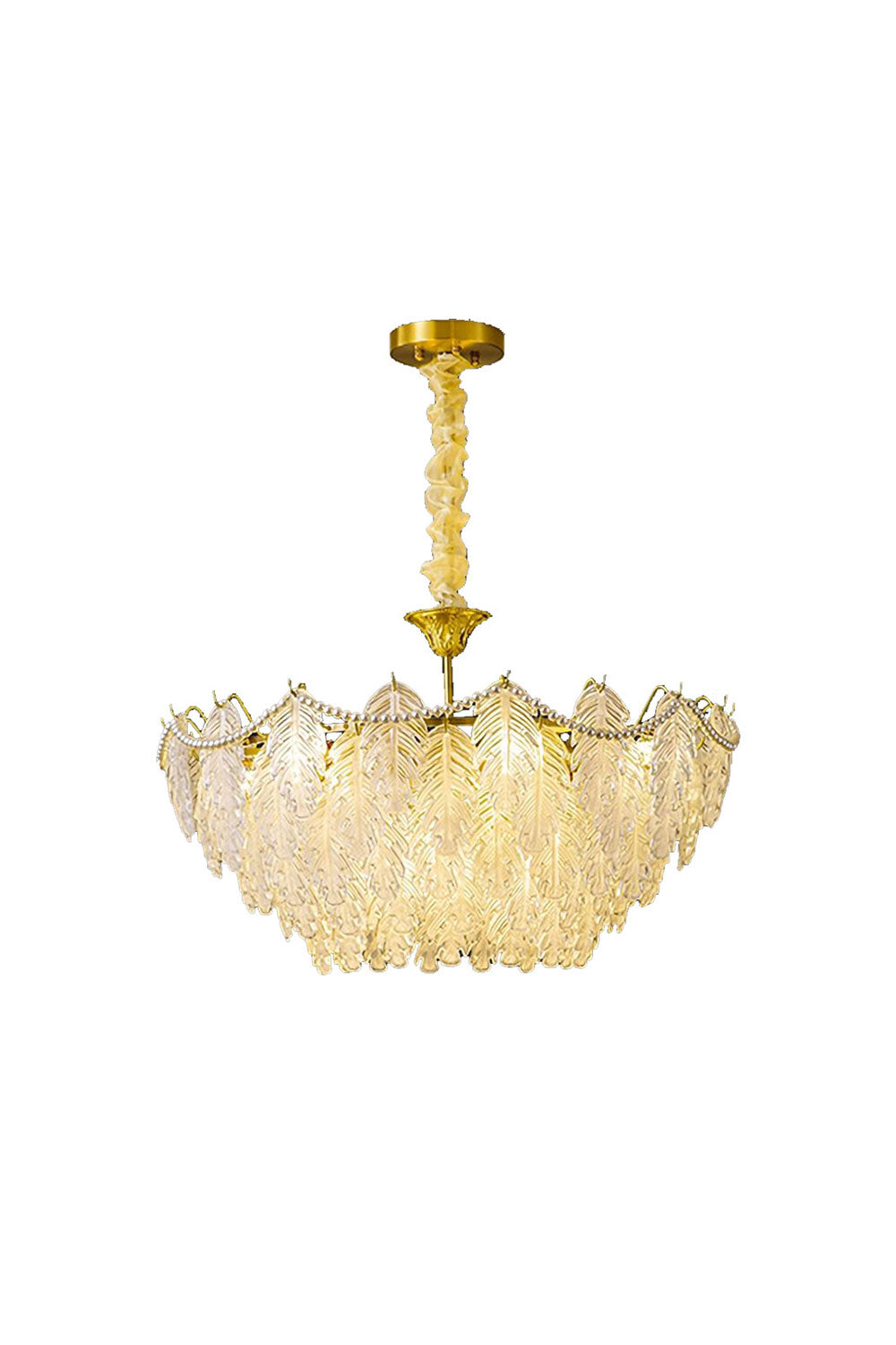 Glass Leaf Chandelier - SamuLighting