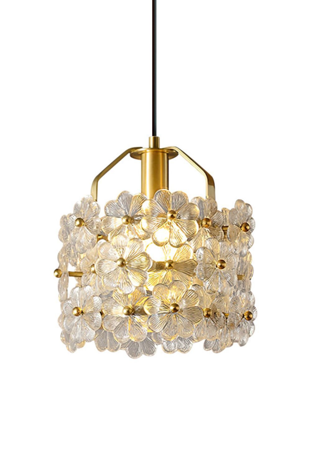 Petit Floral Glass Pendant Lamp - SamuLighting