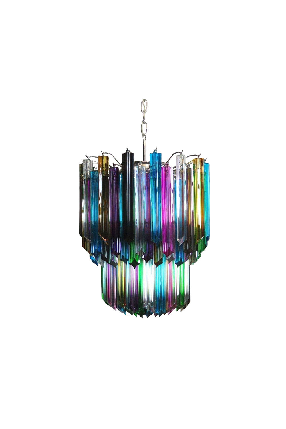 Quadridri Multicolor Prism Chandelier