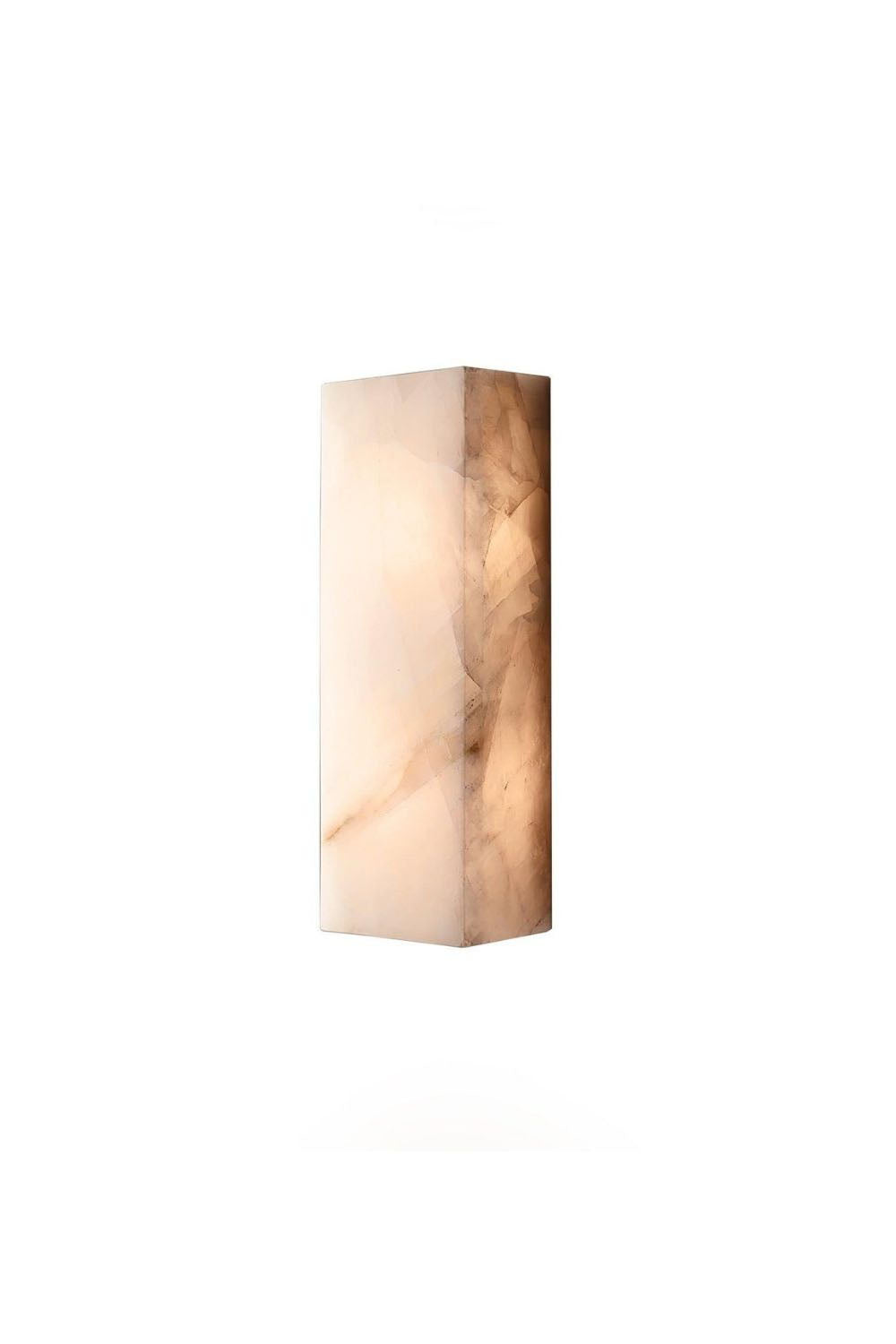 Rectangular Alabaster Wall Sconce