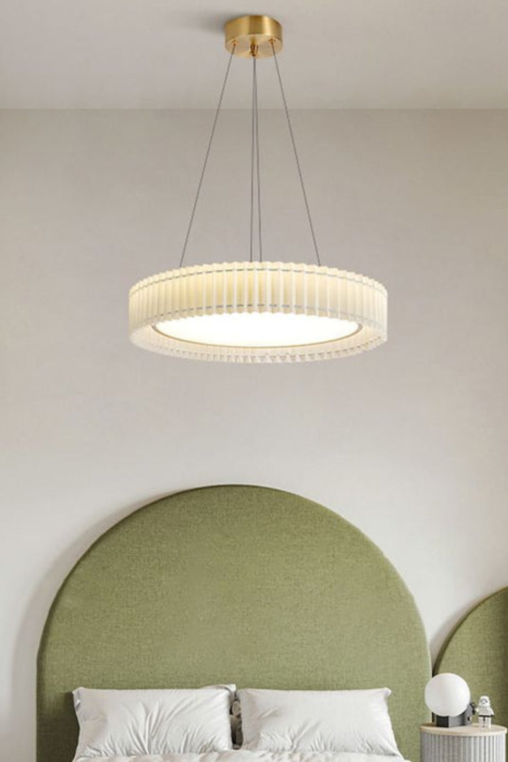 Round Pleated Pendant Lamp - SamuLighting