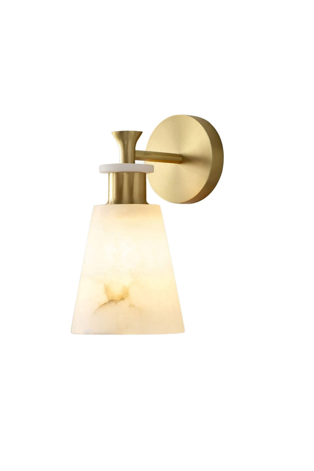 Tapered Alabaster Wall Sconce