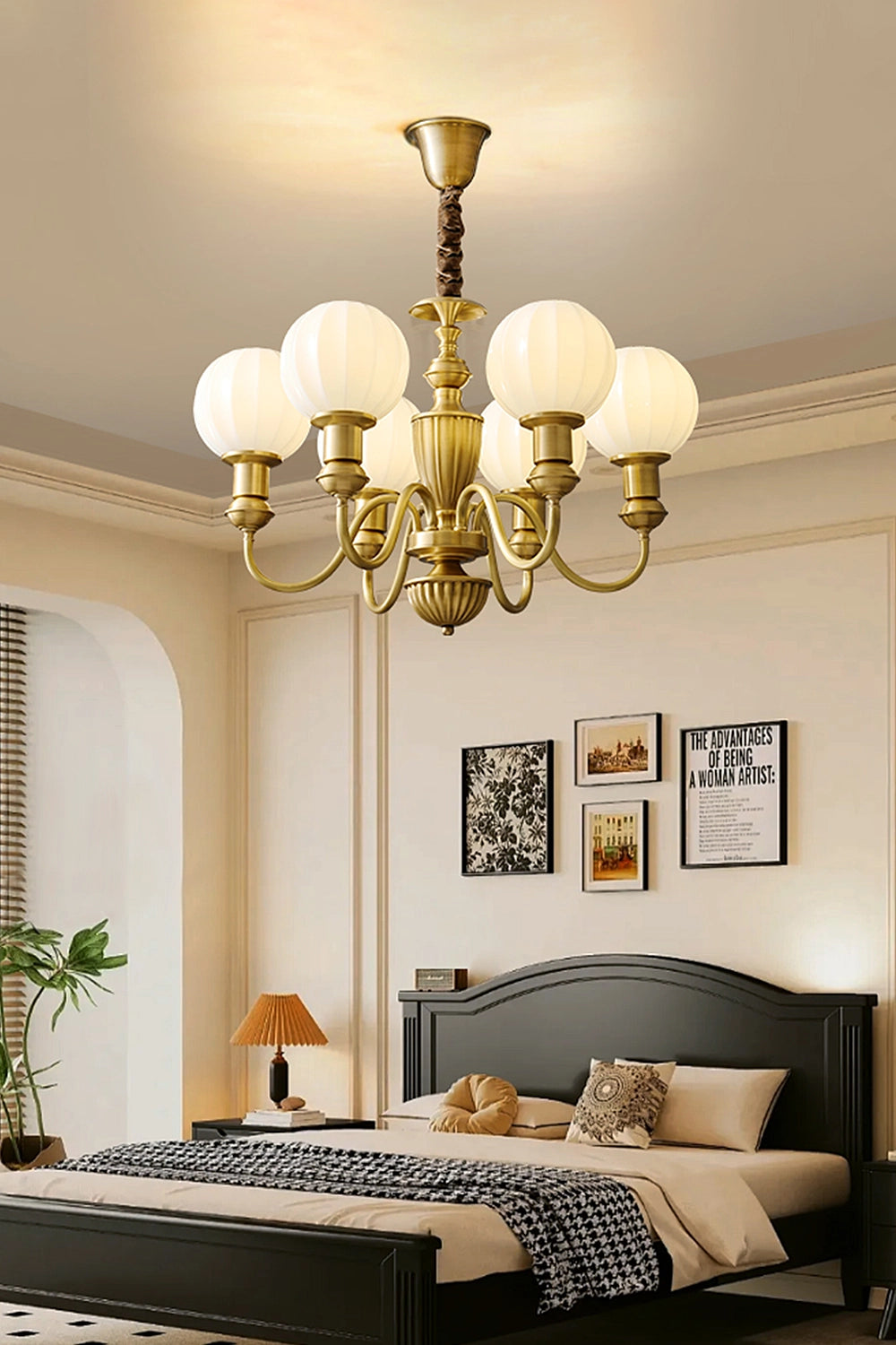 Vintage Brass Chandelier