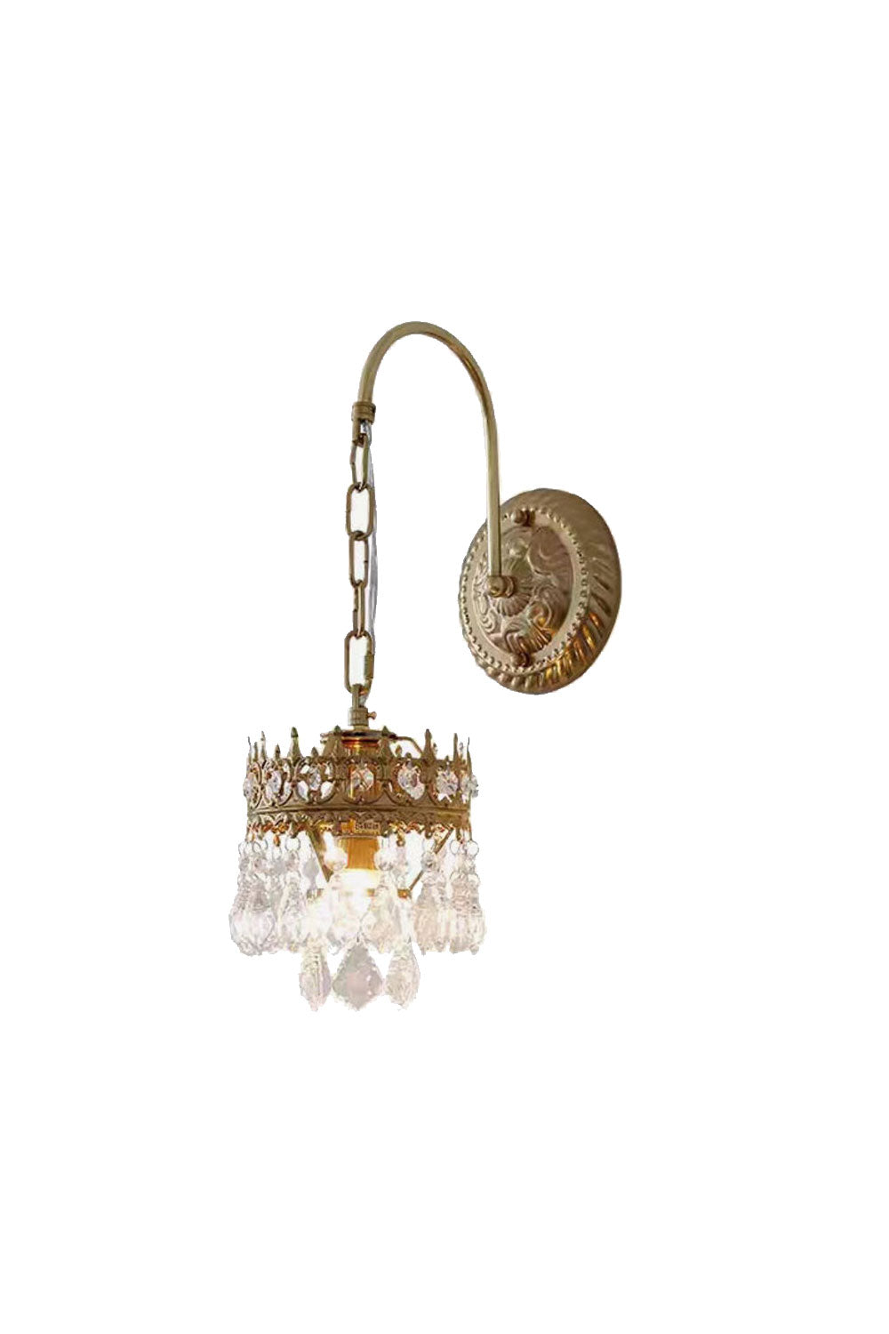 Vintage Crystal Crown Sconce - SamuLighting