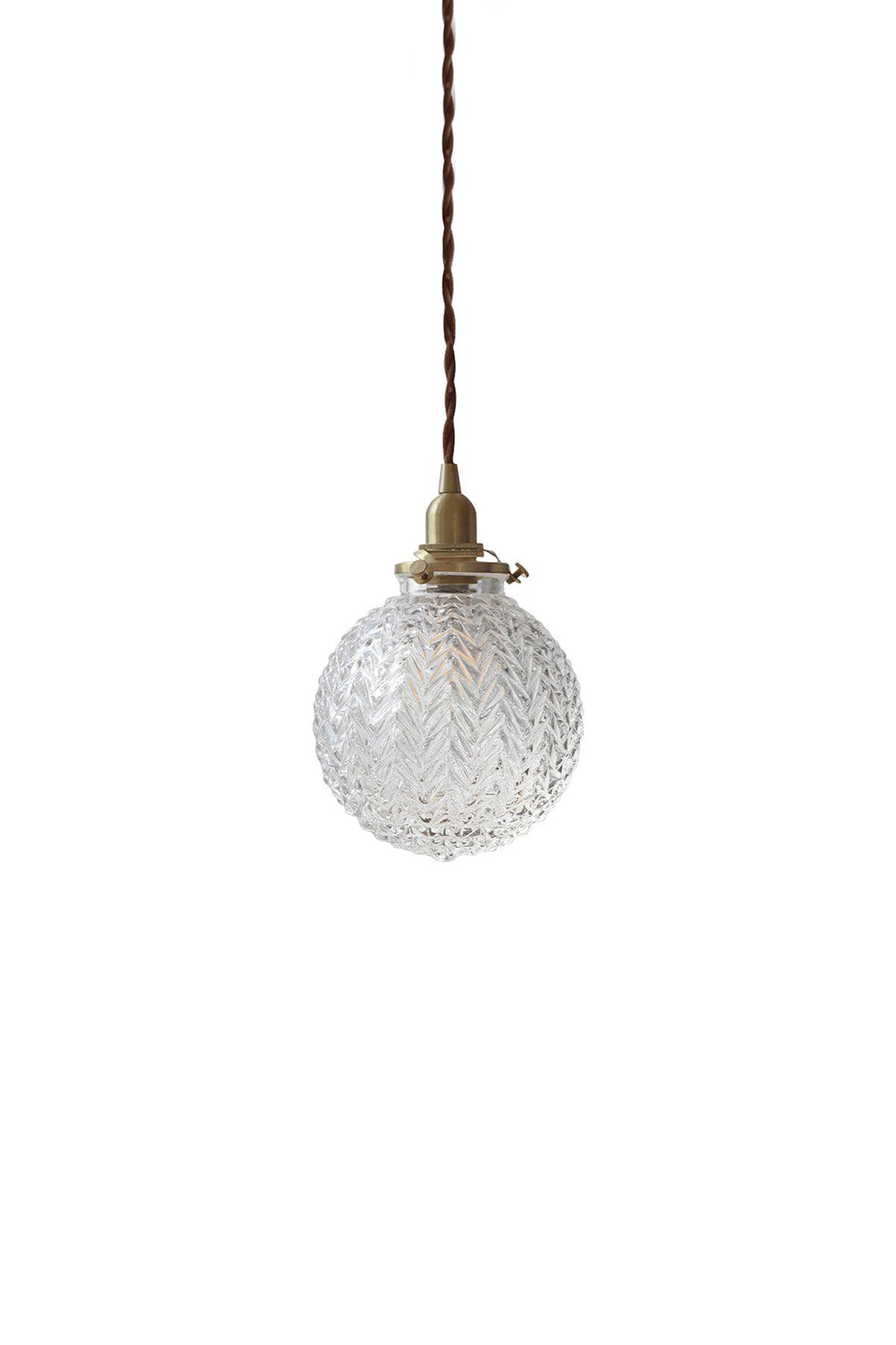 Vintage Glass Colonial Global Pendant Light