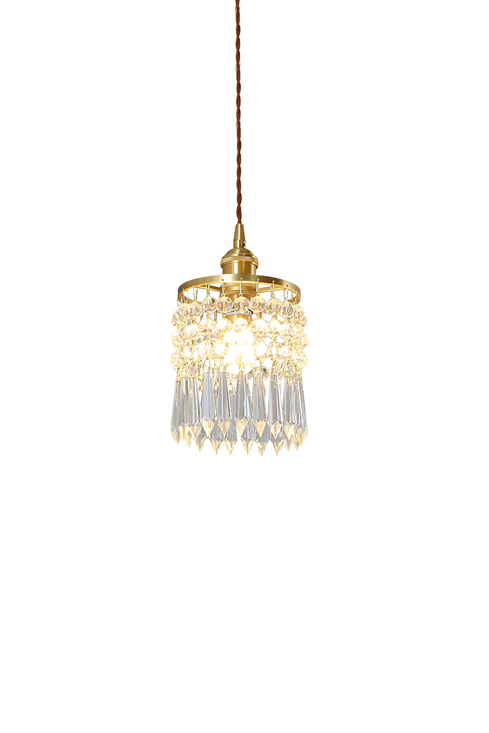 Vintage Prism Crystal Pendant Light