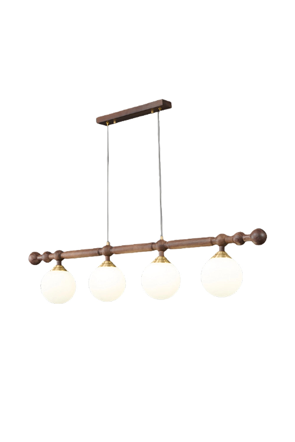 Vintage Walnut Dinging room Chandelier