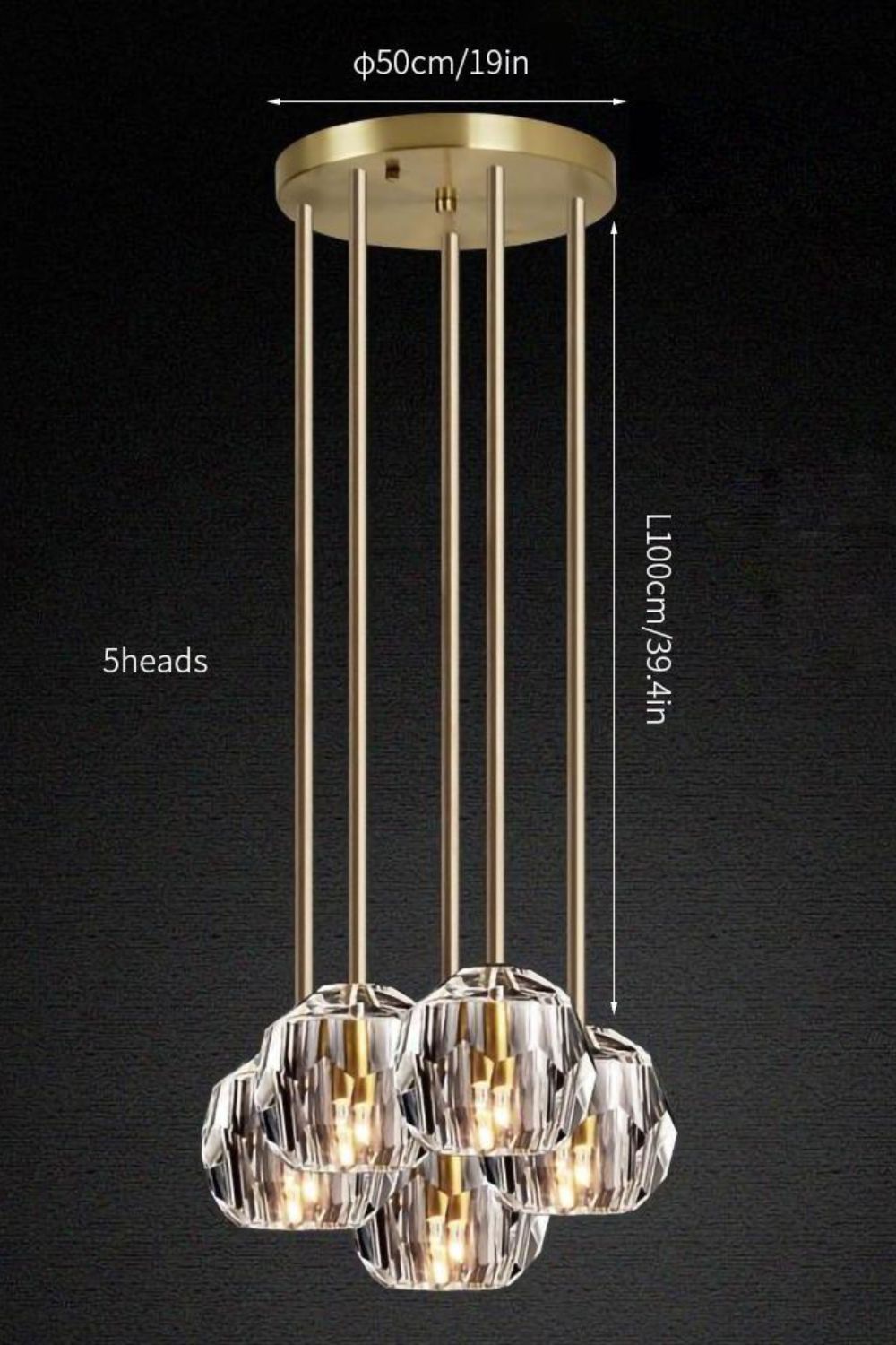 Boule De Cristal Round Cluster Chandelier - SamuLighting