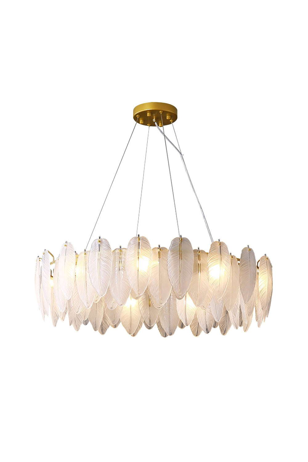 Glass Feather Chandelier - SamuLighting