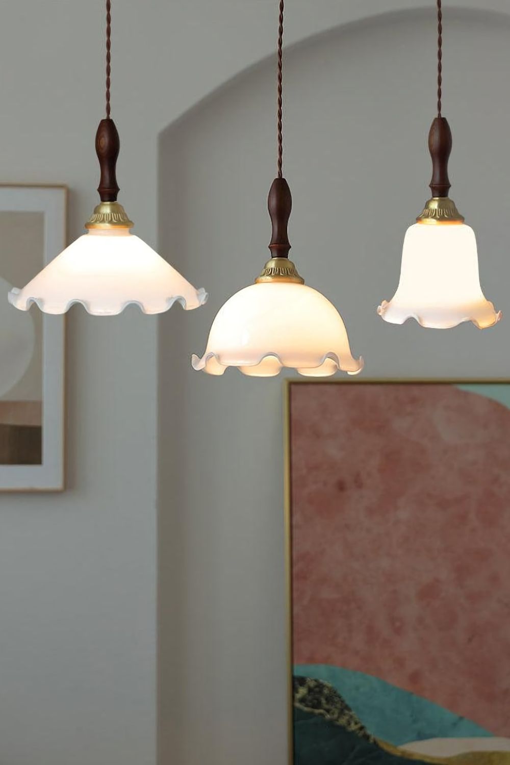 Milky Flower Pendant Light - SamuLighting