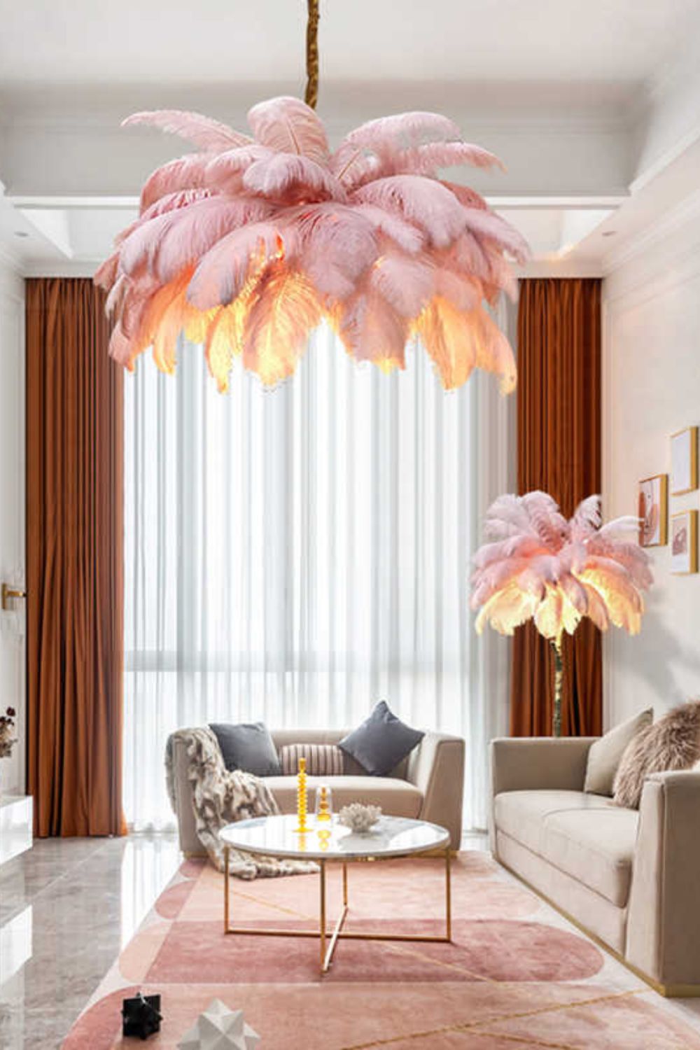 Ostrich Feather Chandeliers - SamuLighting