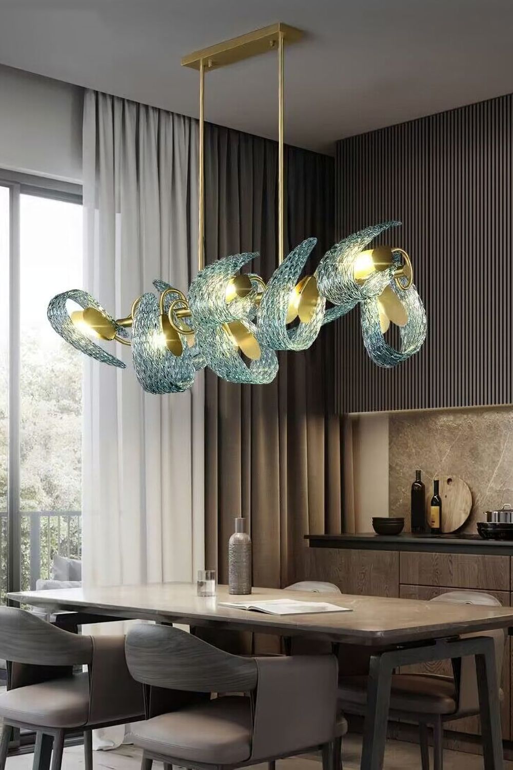 Petal Blue Chandelier - SamuLighting
