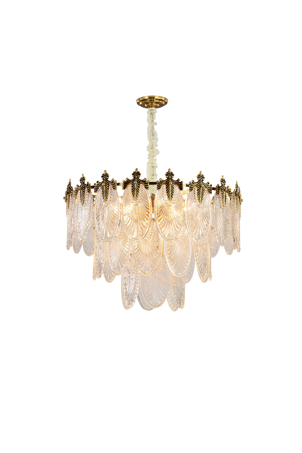 Vintage Crystal Leaf Chandelier – SamuLighting