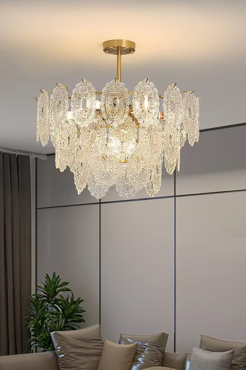 Wave Glass Chandelier - SamuLighting