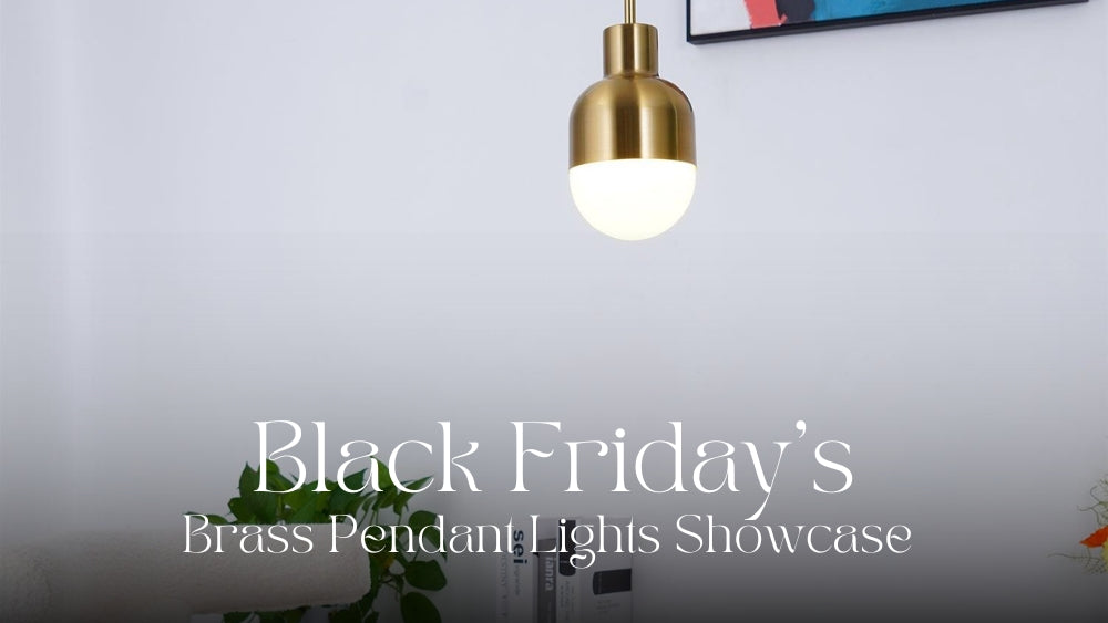 Embrace Elegance: Black Friday Brass Pendant Lights Showcase