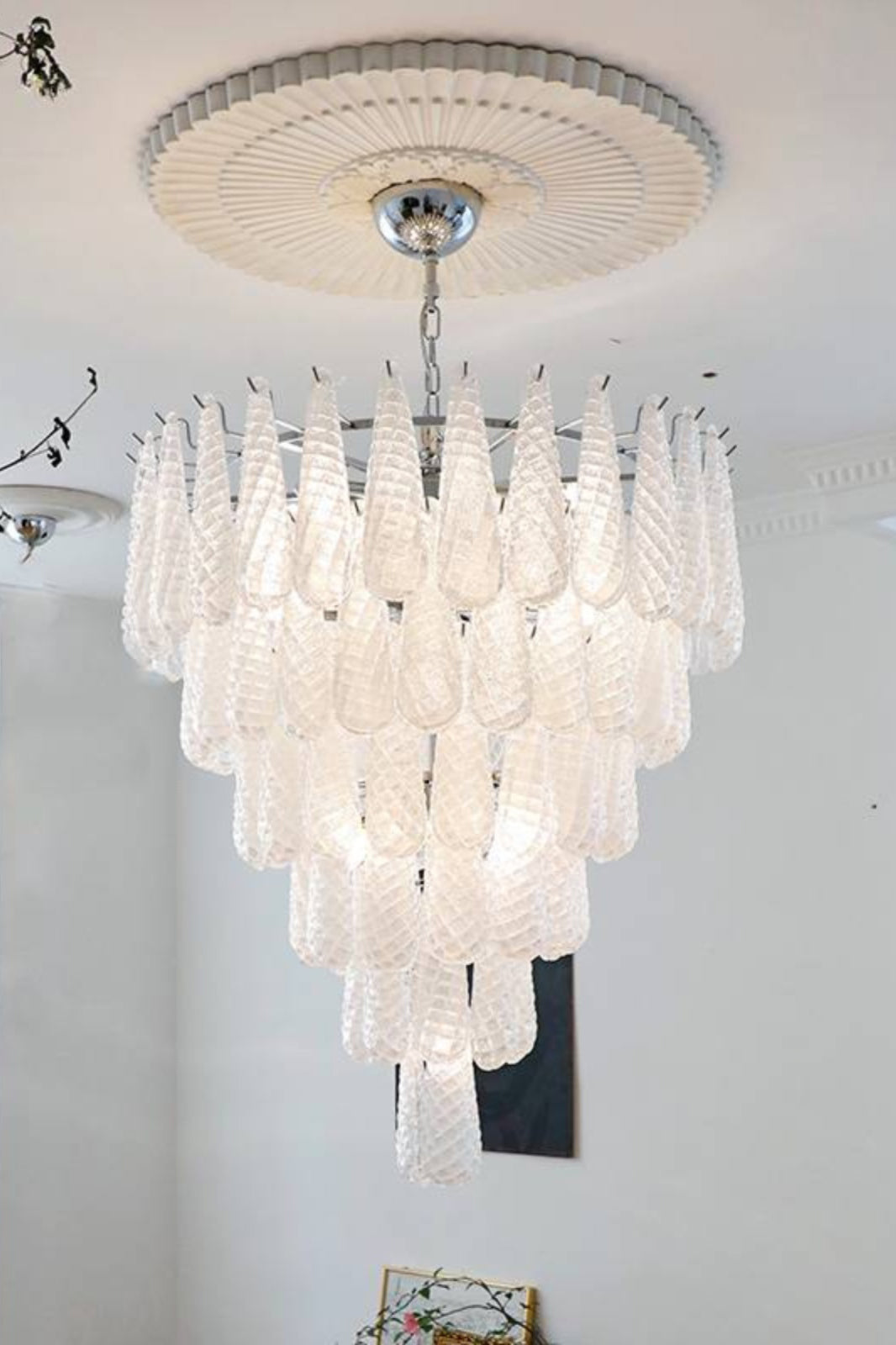 Murano Honeycomb Glass Chandelier - SamuLighting