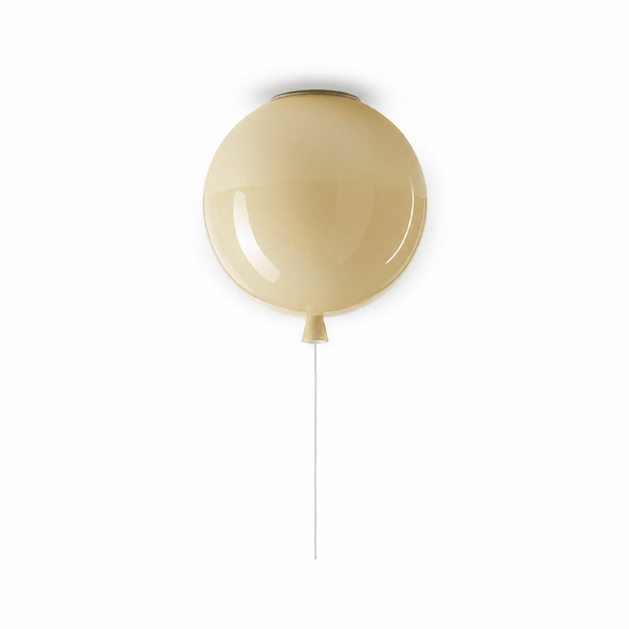 Glass Balloon Ceiling Light featuring a hand-blown glass orb design, perfect for modern and playful spaces.
