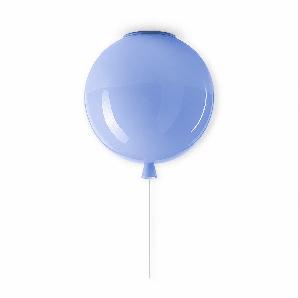 Glass Balloon Ceiling Light featuring a hand-blown glass orb design, perfect for modern and playful spaces.
