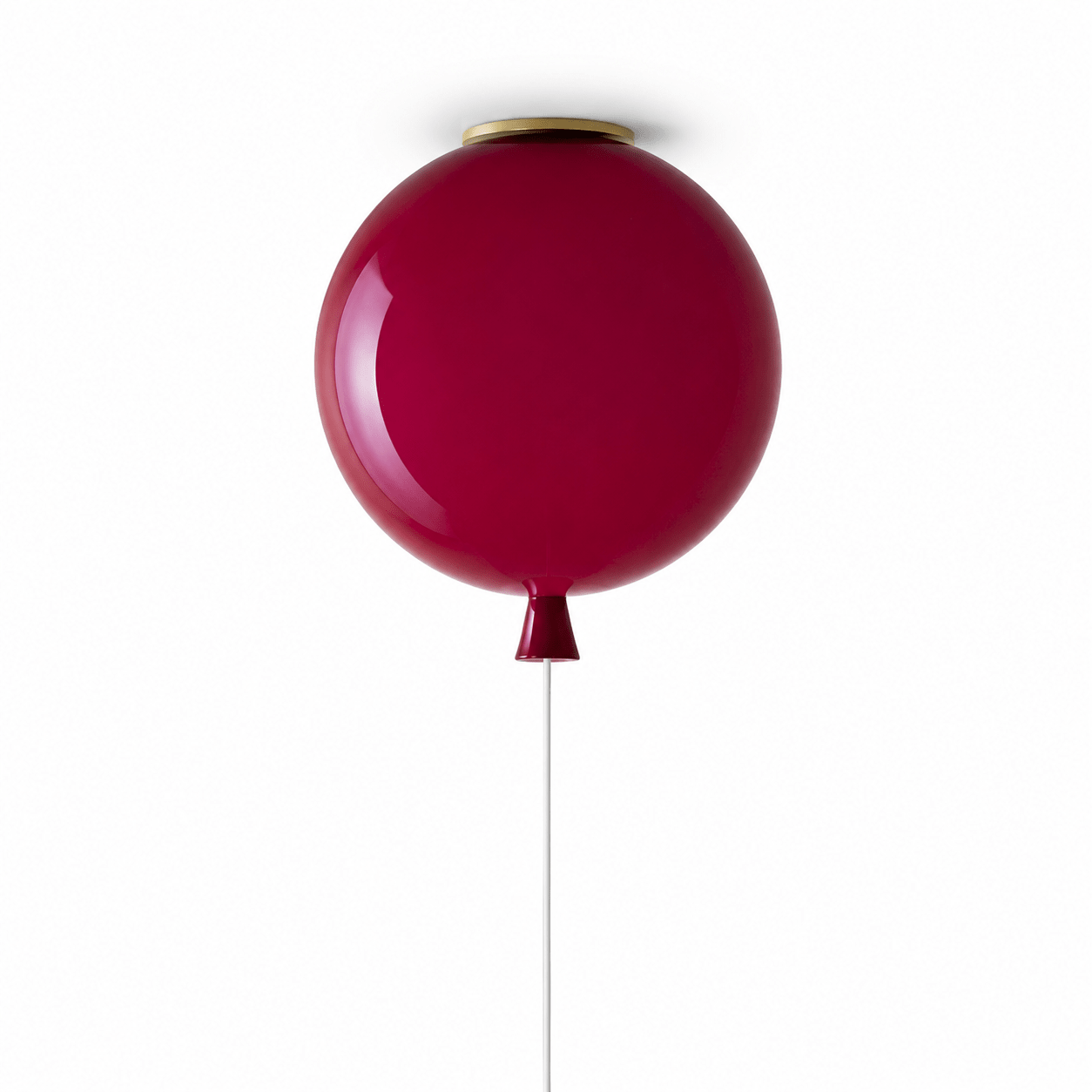 Glass Balloon Ceiling Light featuring a hand-blown glass orb design, perfect for modern and playful spaces.