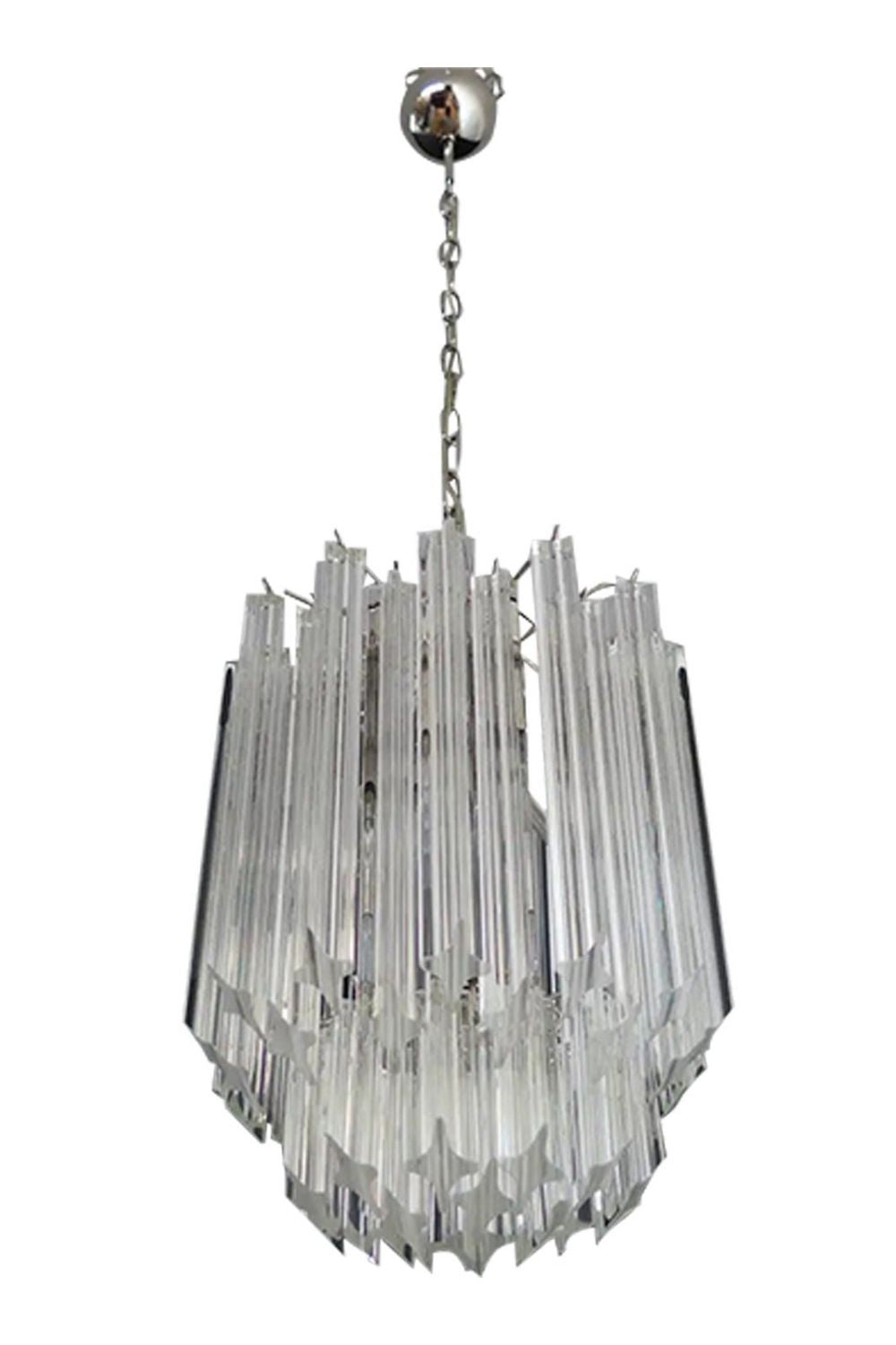 Murano Quadriedri Glass Chandelier