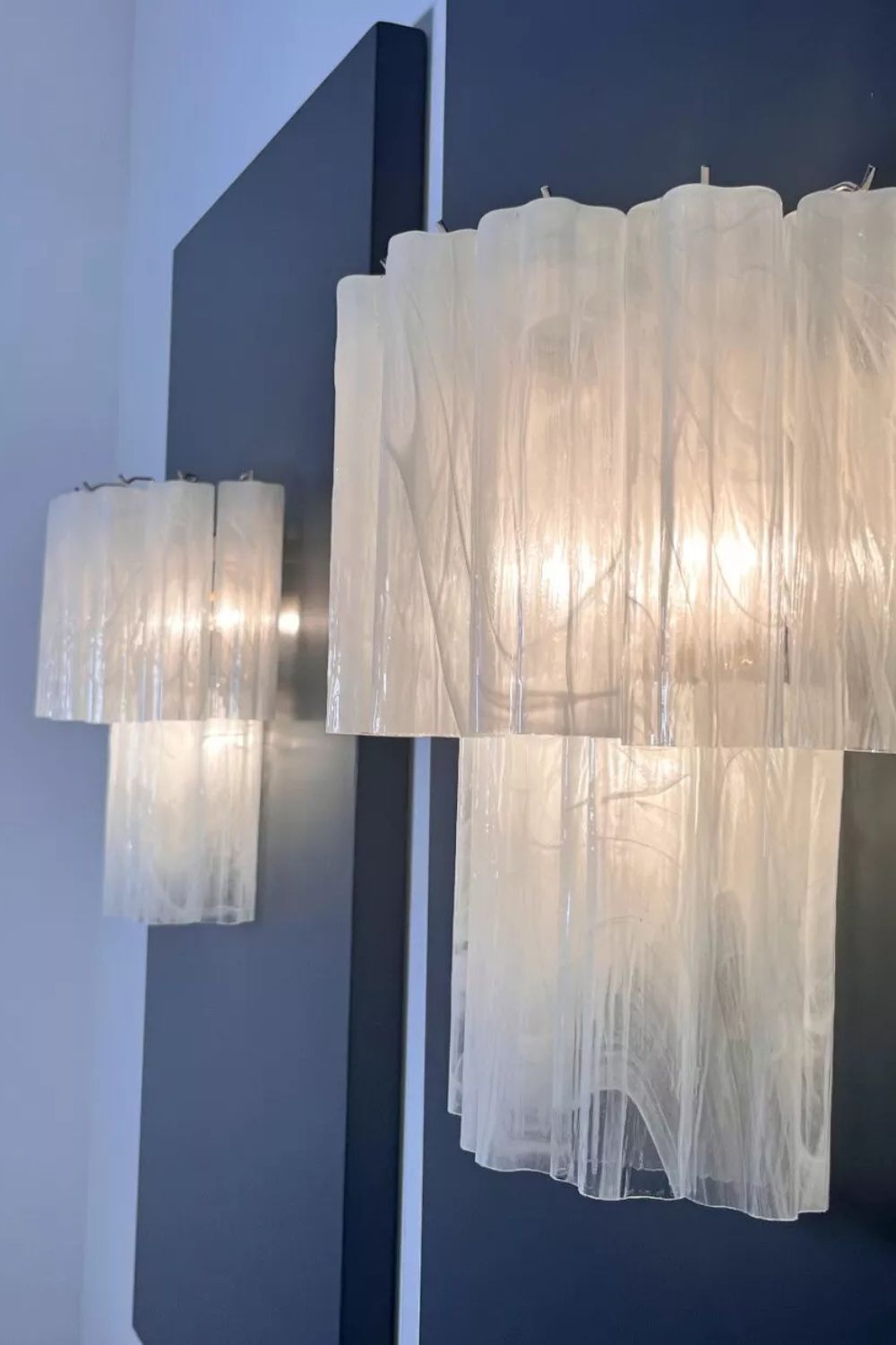 Murano Alabaster Glass Tube Wall Lamp