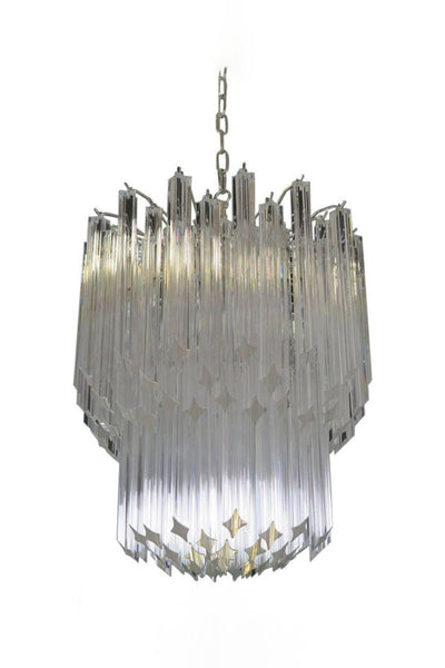 Venini Style Murano Quadriedri Chandelier