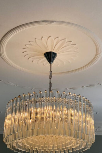 Murano Transparent Prism Triedri Chandelier