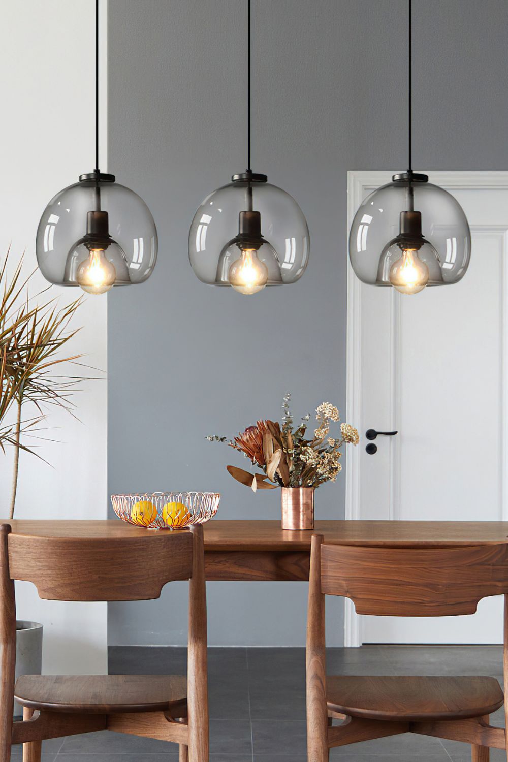 Semi Globe Electroplated Glass Pendant Lamp - SamuLighting