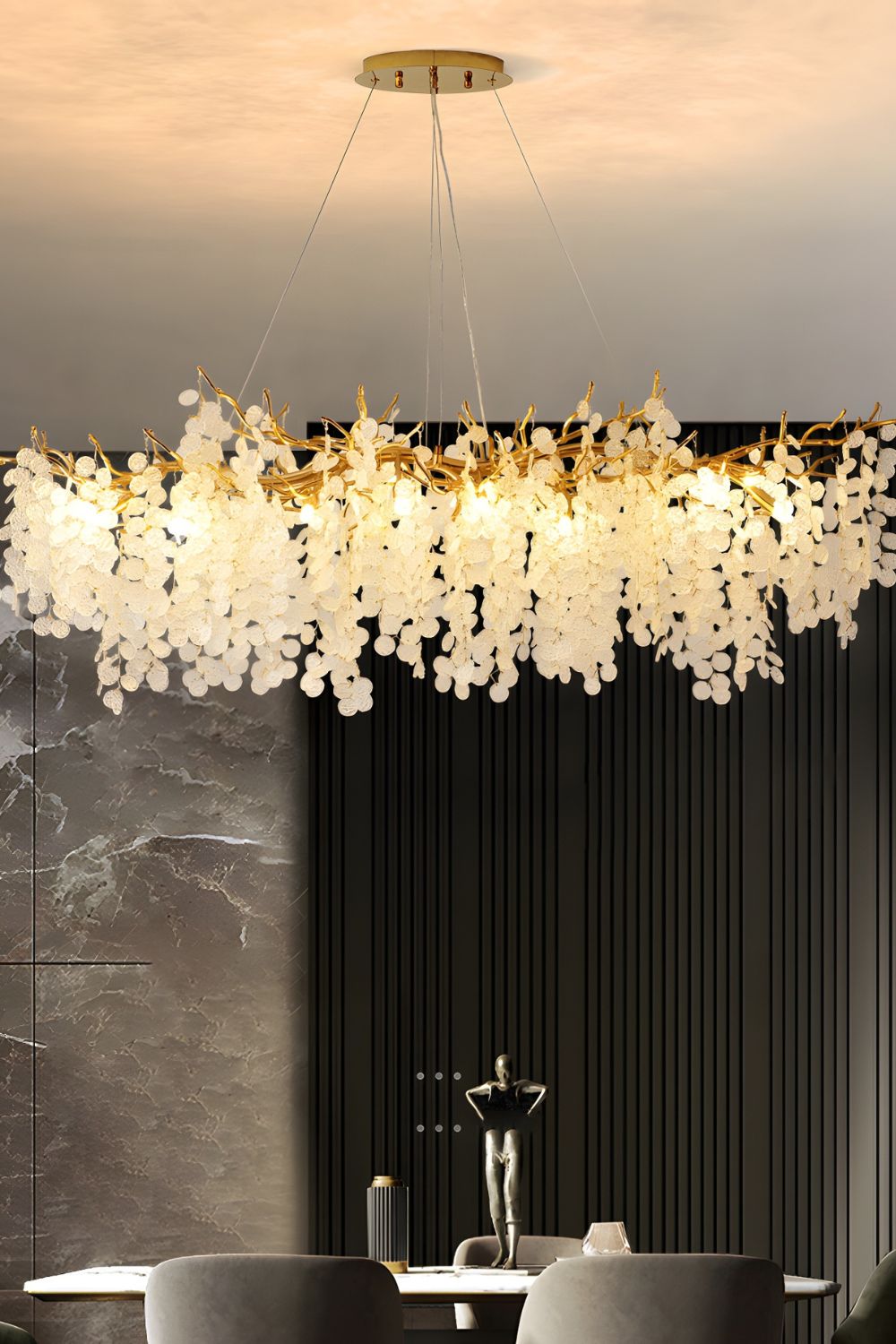 Shiro Noda Crystal Chandeliers - SamuLighting