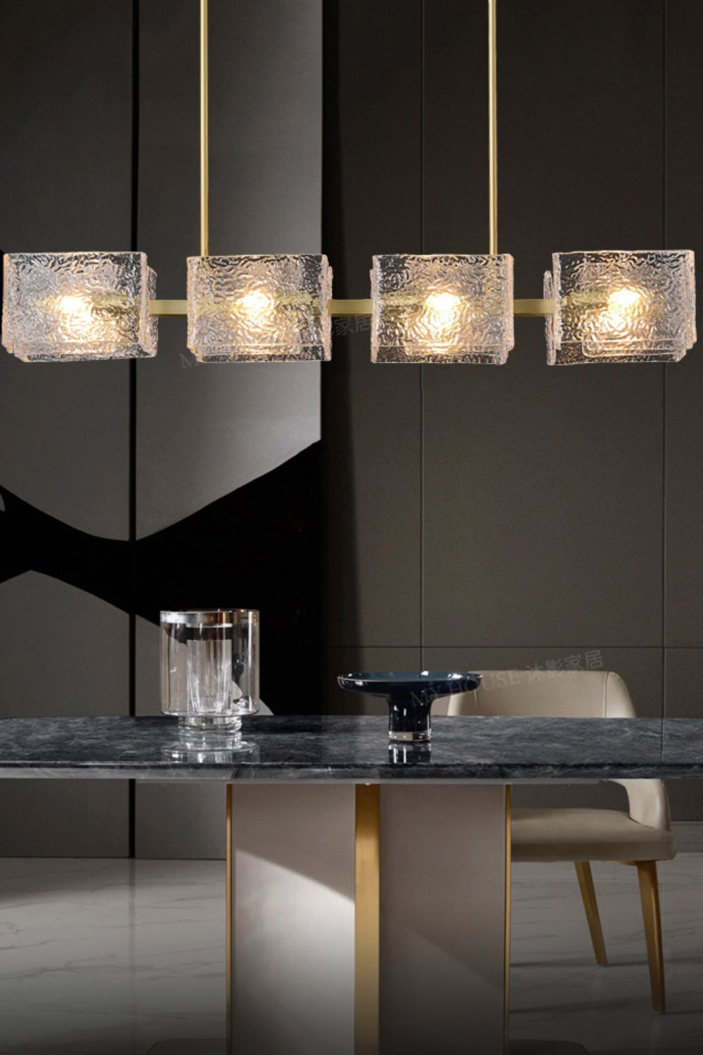 long water ripple Chandelier - SamuLighting