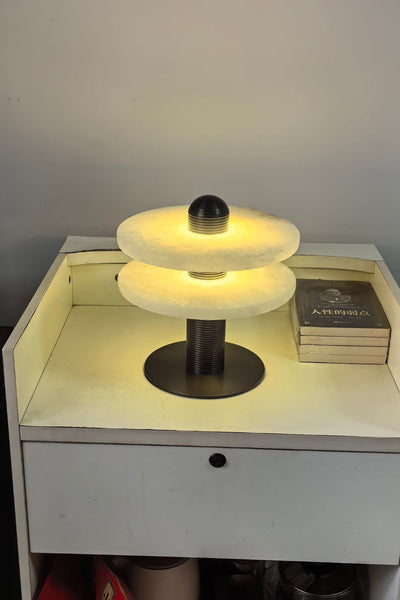 rbit Alabaster Disc Table Lamp