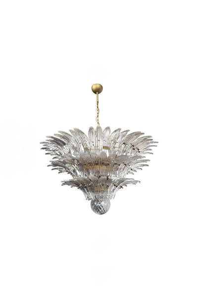 Italian Murano Three-Tiered Palmette Chandelier